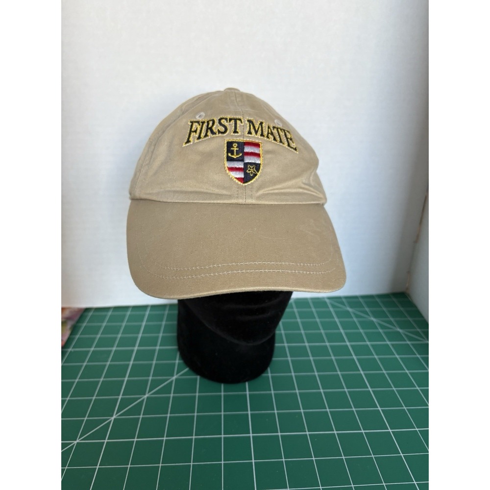 Vintage North Atlantic Trading Co Yachting Hat Mens Beige First Mate Cap OSFA